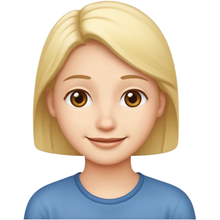 smiley thinking with a smile emoji