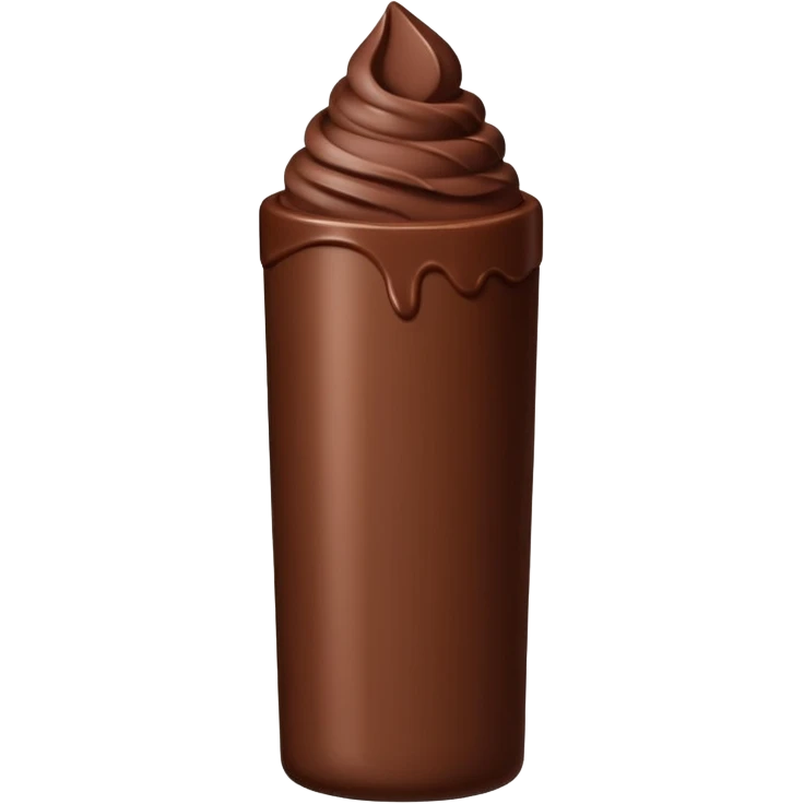 balsamo labial con el envase de la marca rhode color chocolate emoji