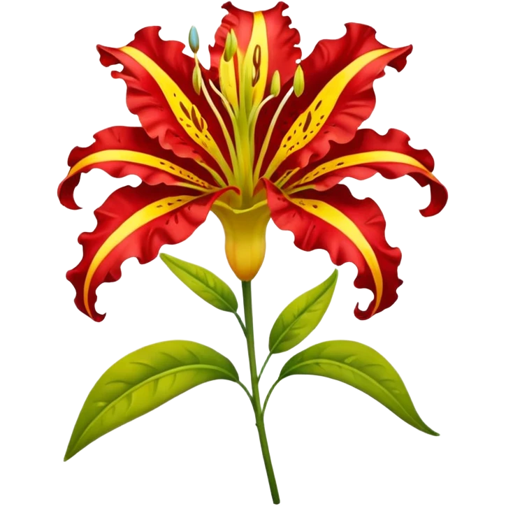 Gloriosa lily emoji