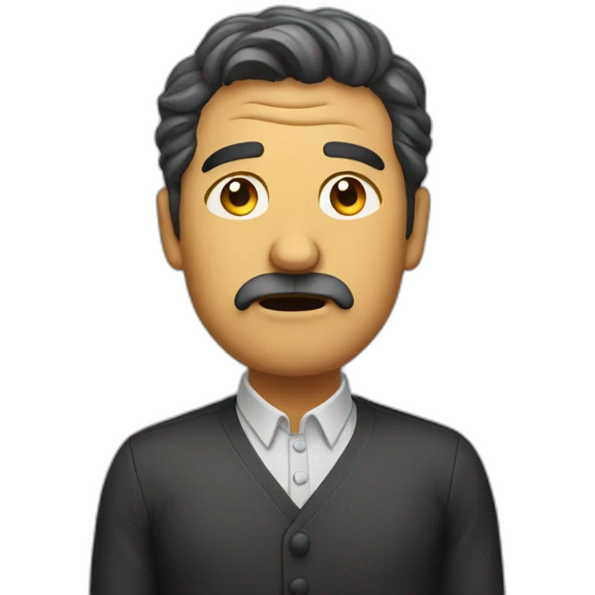 Upset restaurant owner  emoji