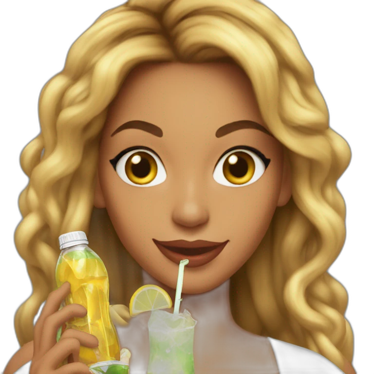 Beyoncé drink coca emoji