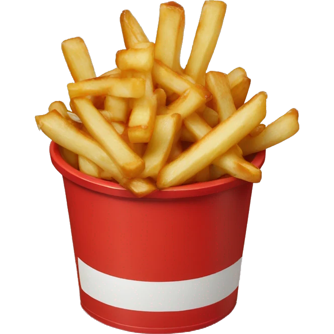 Poutine with red container emoji