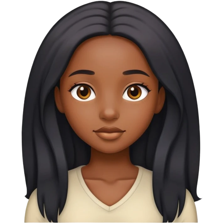Black girl emoji