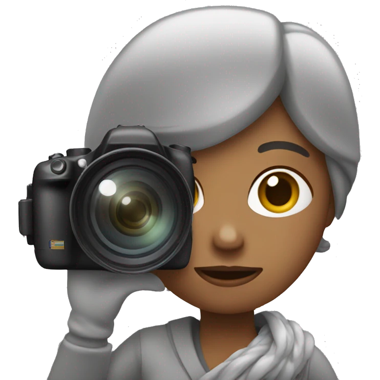 Woman with a camara in her Hand  emoji