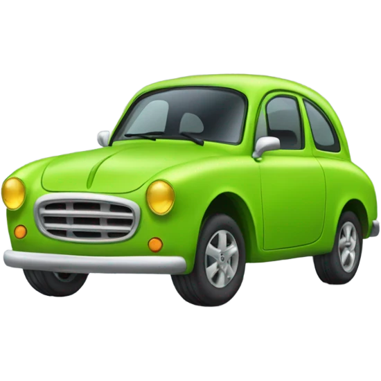 Lime green deepal car emoji
