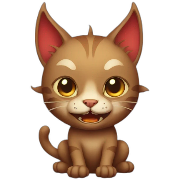 Demon cat emoji