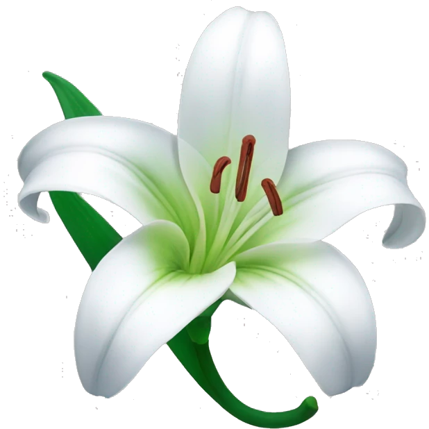 Lily flower emoji