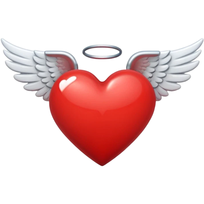 heart with angel wings emoji