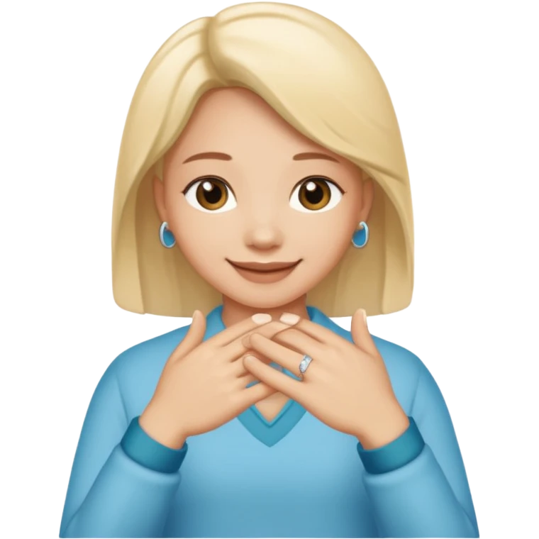 Bestie fingers promise ring  emoji
