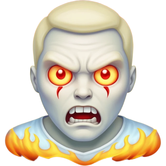 male angry poltergeist emoji