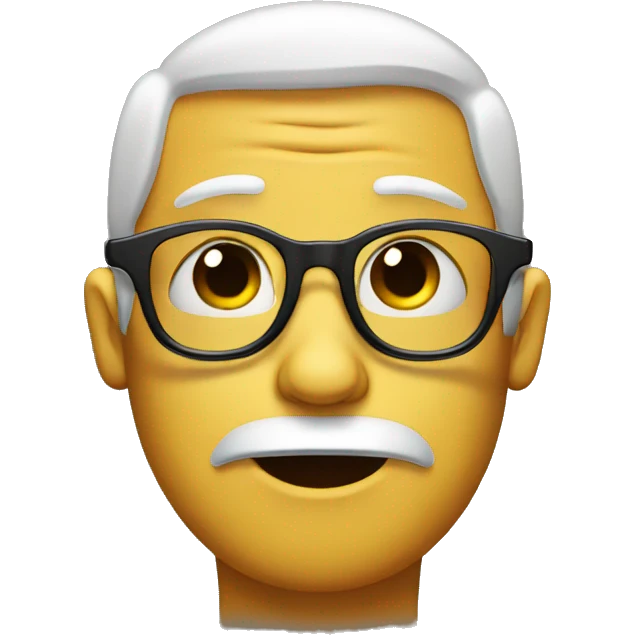Teary eyes with glasses emoji