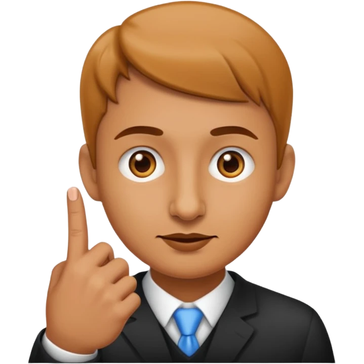 A classic emoji nose, no face, with a pointer finger touching the tip of it, combine these two 👆🏼👃🏼 emoji