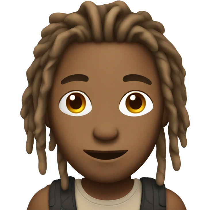 Light brown guy with dreads emoji