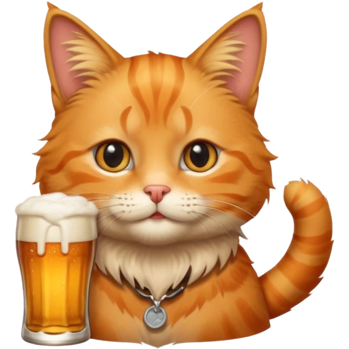 Gato tomando servesa emoji