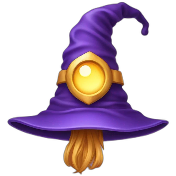 cute wizard hat emoji