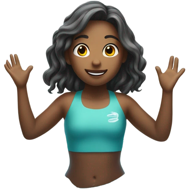 Girl swimming emoji