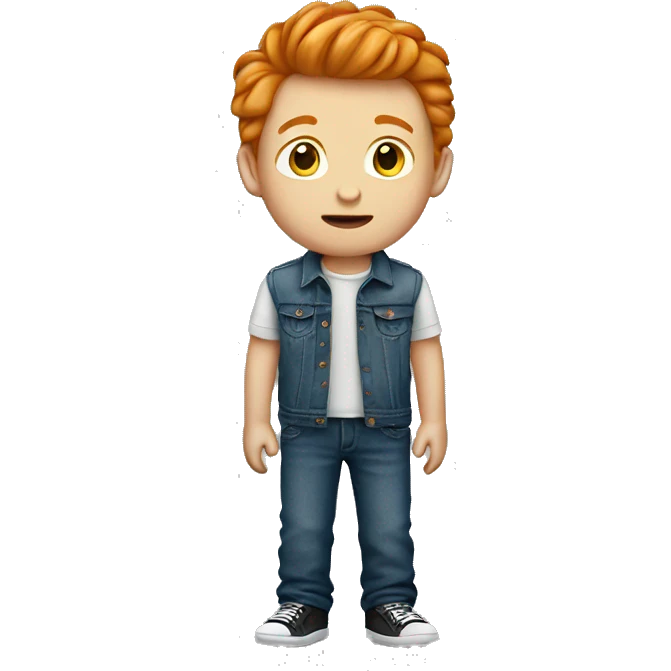 Ginger boy with jeans emoji