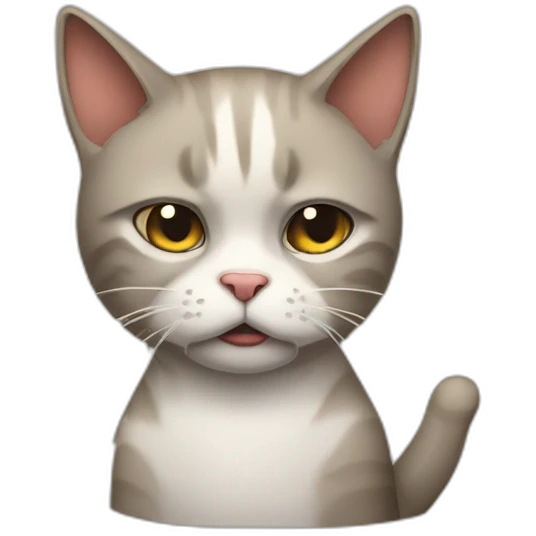 fed up cat emoji