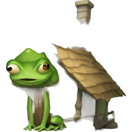Cottage Core Frog emoji