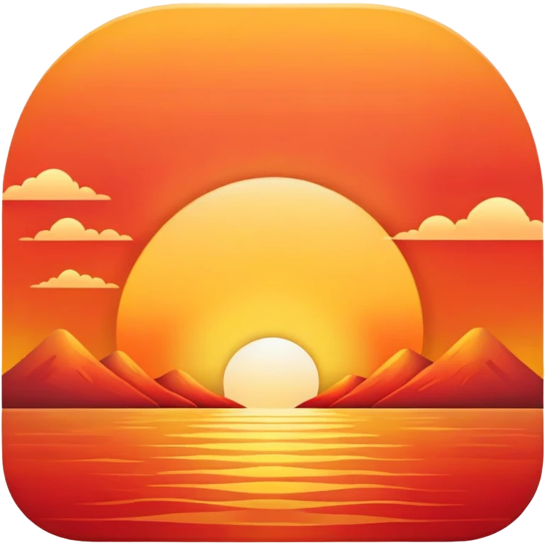 sunset emoji