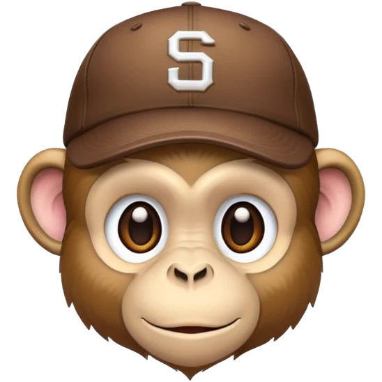 Un singe avec une casquette malpolie  emoji