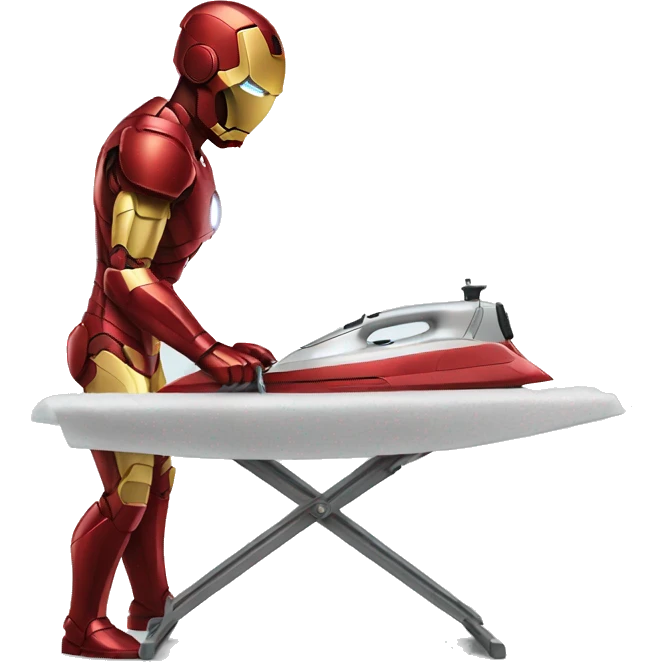 ironman ironing clothes emoji