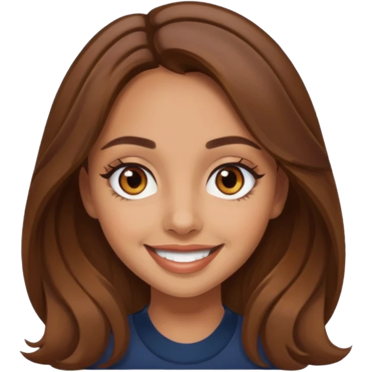Jade Thirlwall brown eyes, brown hair emoji