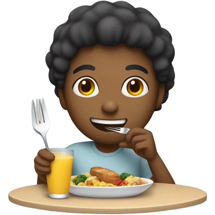 Eating emoji
