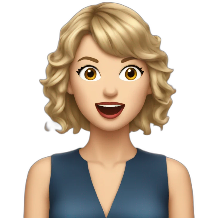 Taylor swift singing emoji