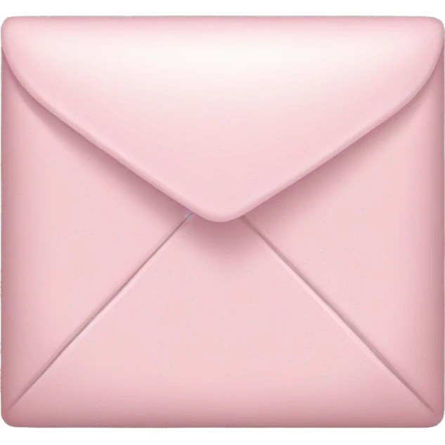 light pink email emoji