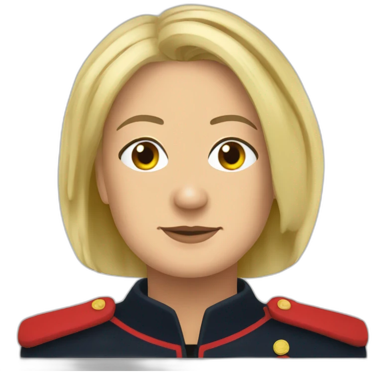 Marine le pen noire emoji