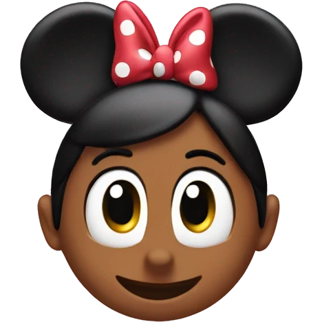 Minnie Mouse ears emoji