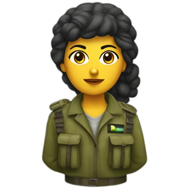 pilar rahola as palestinian guerrilla warrior emoji
