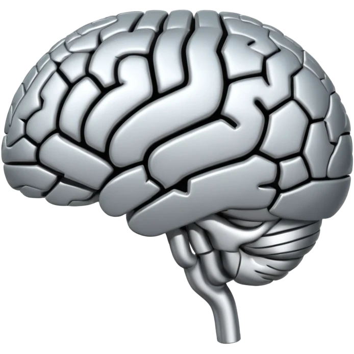 Thinking brain emoji