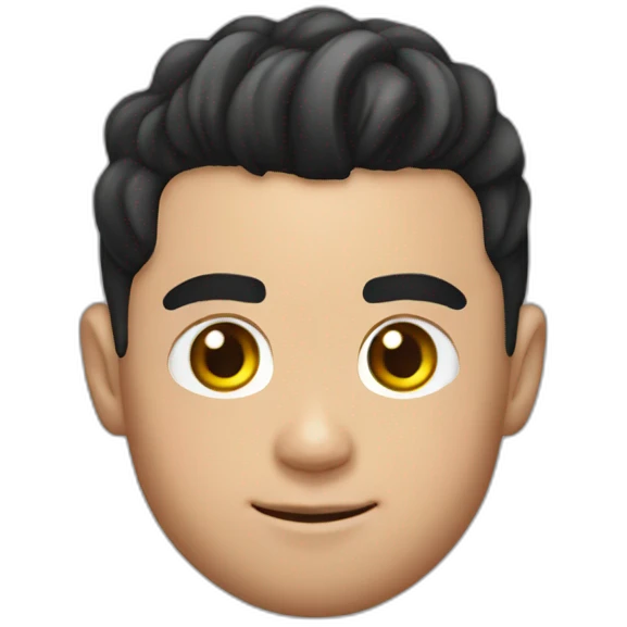 Cristiano Ronaldo head mix with kirby head emoji
