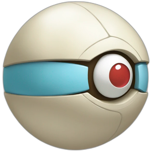 pokeball with the color of Squirtle emoji