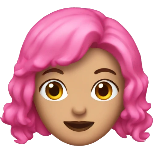 pink fan emoji