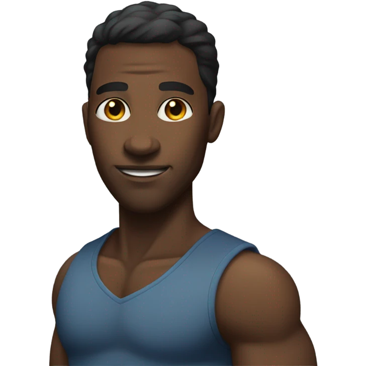 Big black guy emoji