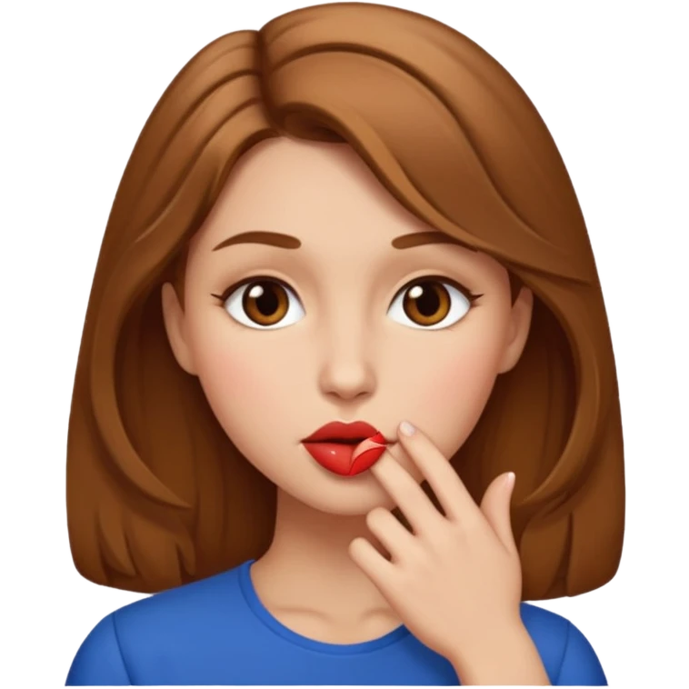 👩🏻‍❤️‍💋‍👩🏼 but light brown hair emoji