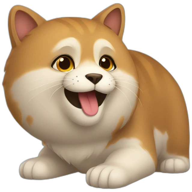 Chat sur un nours emoji