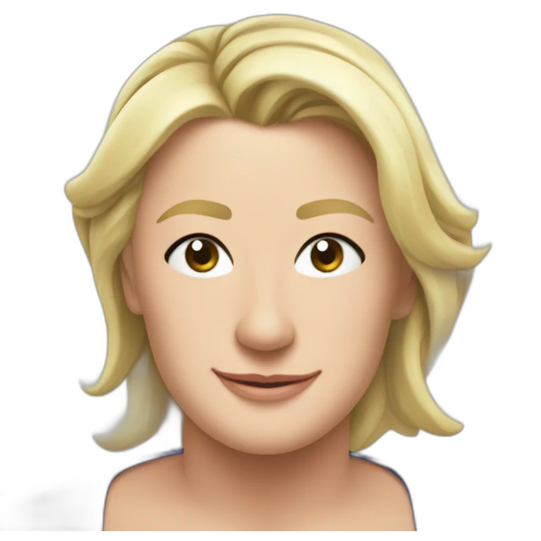 wink Marine le pen emoji