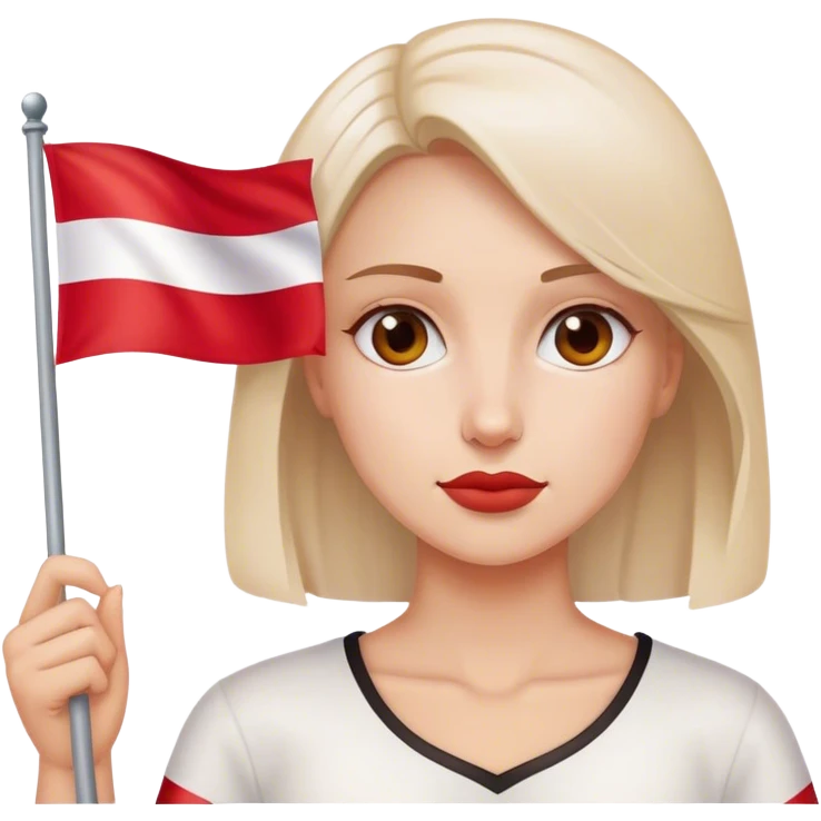 woman with Poland flag emoji