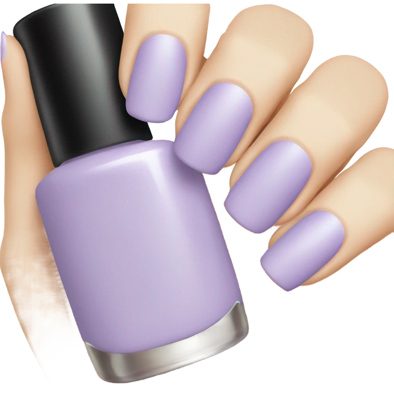 light purple nail color emoji
