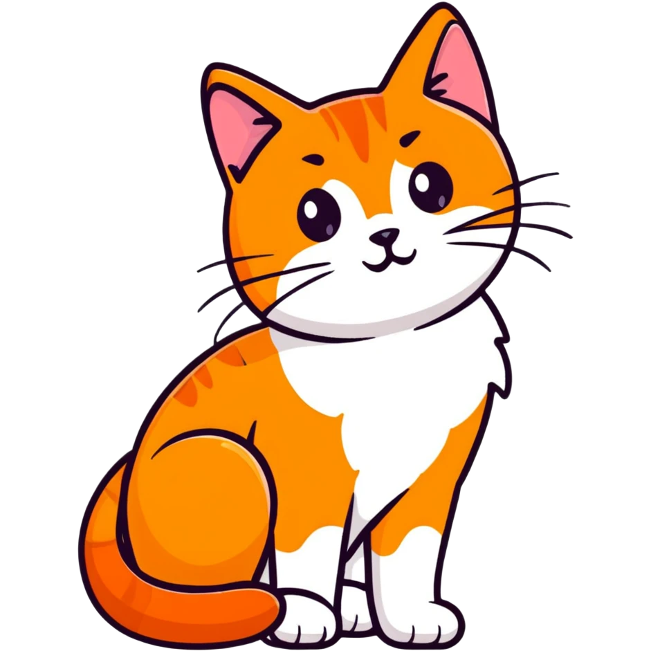 tangerine cat emoji