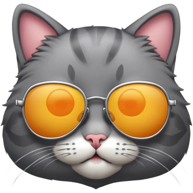 Cat wearing sunglasses emoji