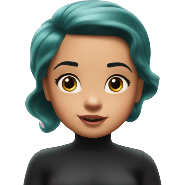 ariel mermaid mix baby boss ( in the boss baby film ), body and hair like ariel, face like baby boss emoji