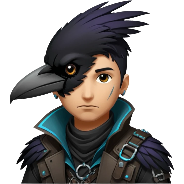 shadowrun technomancer raven male emoji