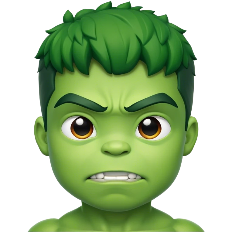 Super hero hulk kid emoji