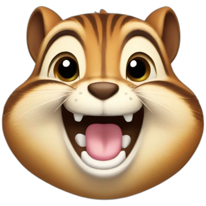 chipmunk laughing emoji