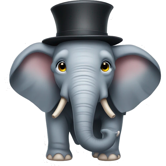elephant wearing a hat  emoji